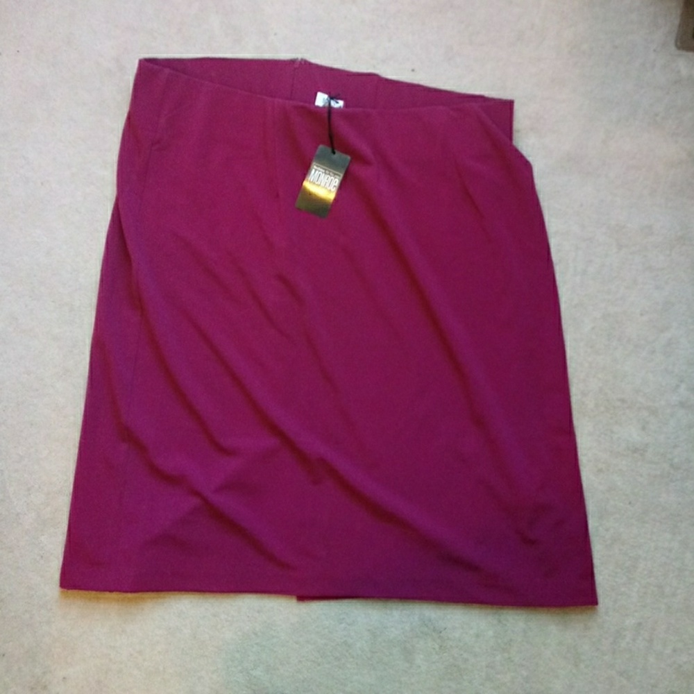 Cranberry pencil skirt  Monroe and Maine
